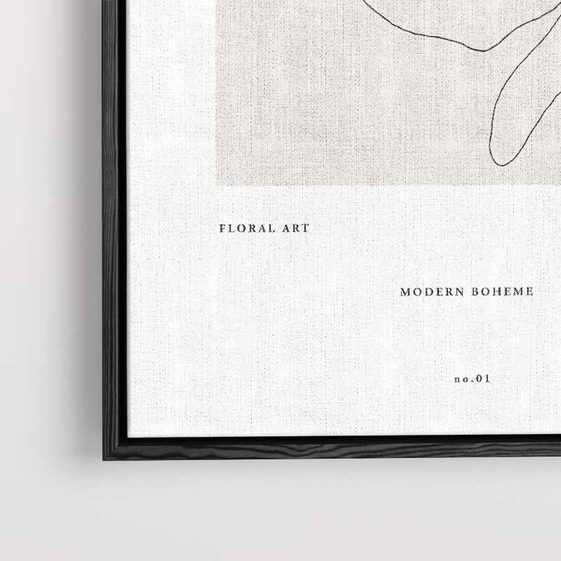 Minimalistische Lijntekening van Citrus – plexiglas kunstwerk als wanddecoratie
