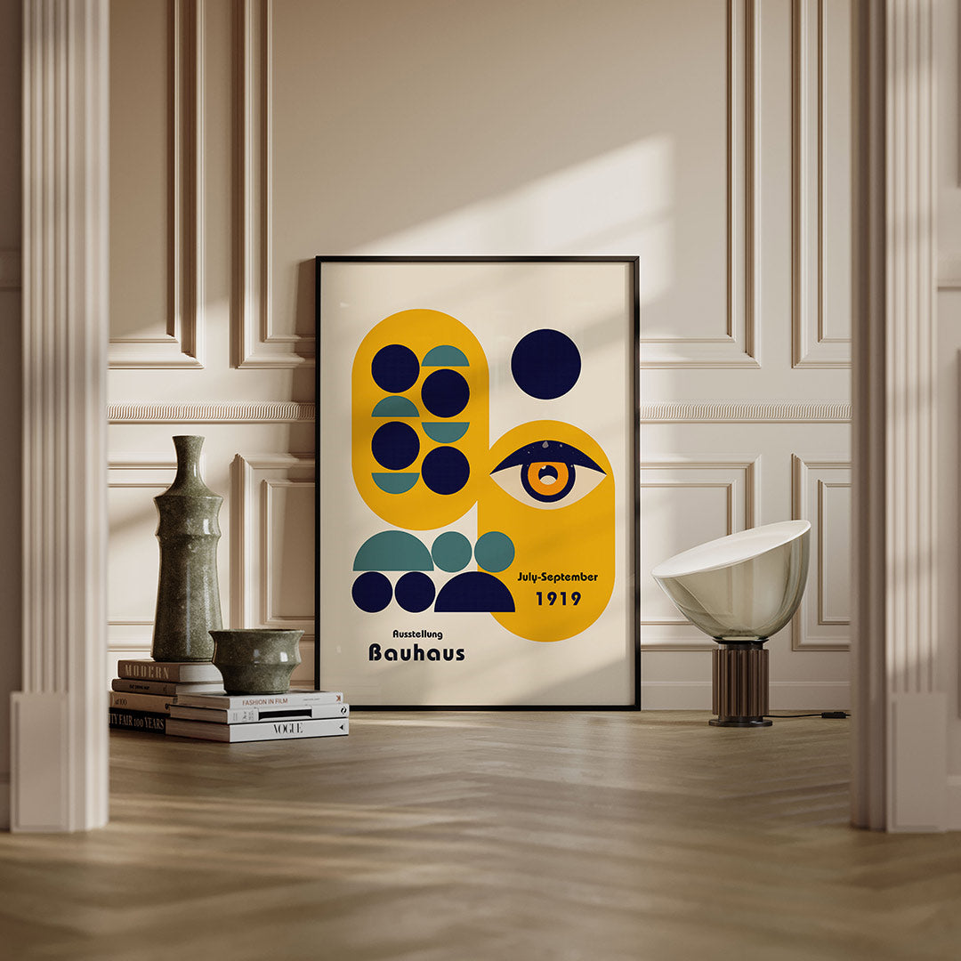 Vormen en vlakken – moderne Bauhaus wandkunst als poster