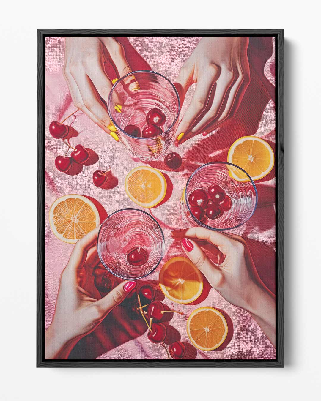 Zomers Feestmoment – portret kunstwerk als wanddecoratie