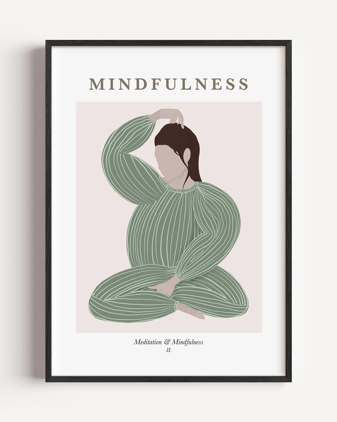 Mindfulness Meditatie – boheme portret poster als wanddecoratie