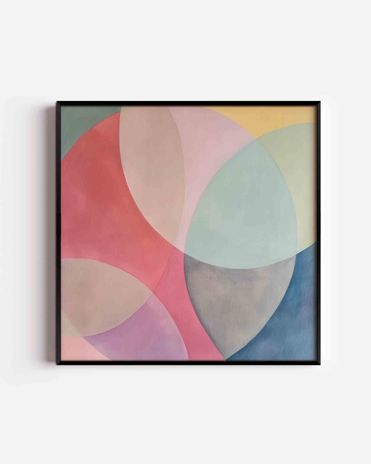 Abstracte vormen – design vierkante poster als wanddecoratie