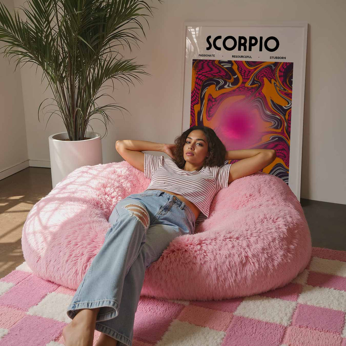 Scorpio Abstracte – staande muurposter met mindful uitstraling