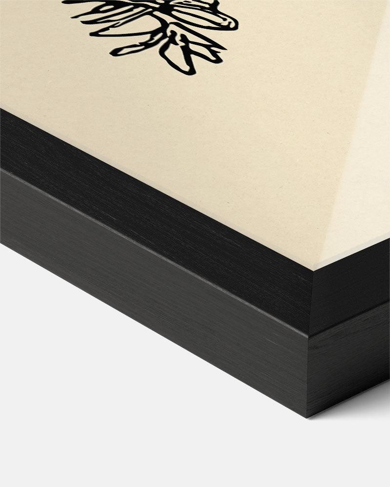 Minimalistische Botanische – staande muurposter voor keuken of eethoek