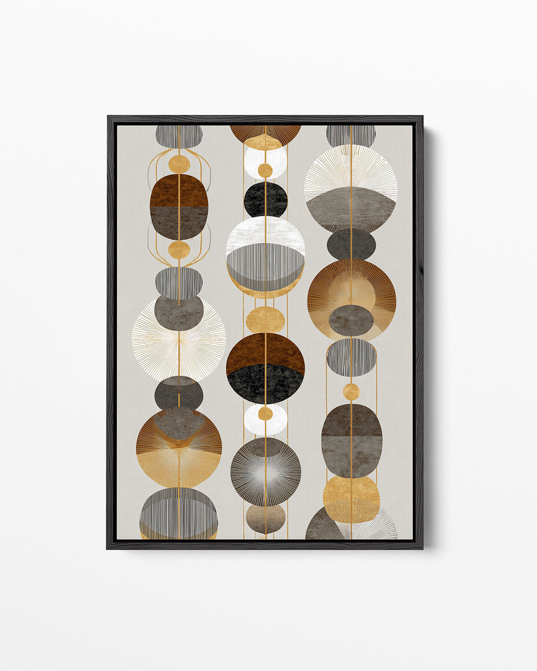 Geometrische cirkelpatronen – staand wanddecoratie kunstwerk
