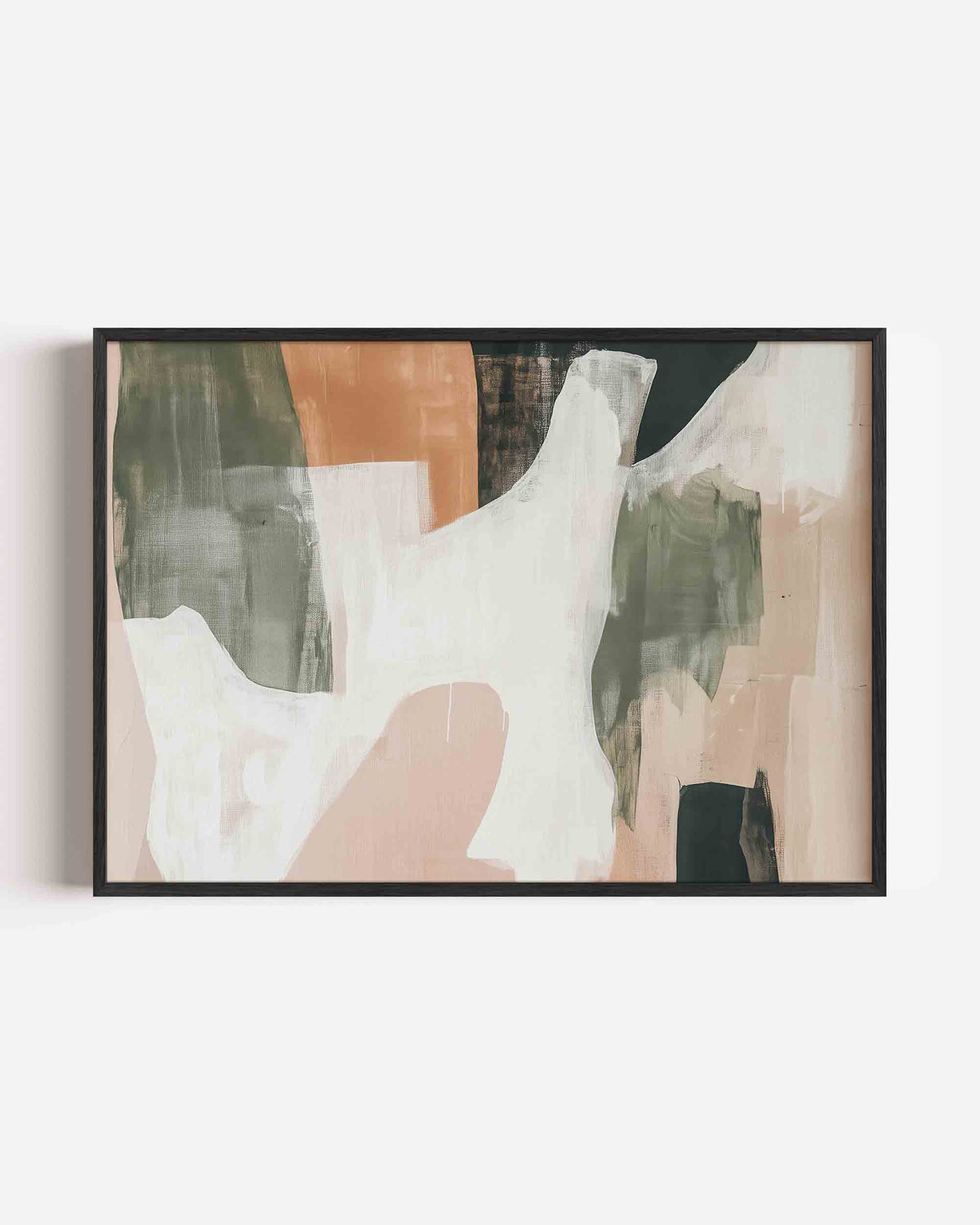 Abstracte vormen – kleurrijke abstracte landscape poster als wanddecoratie