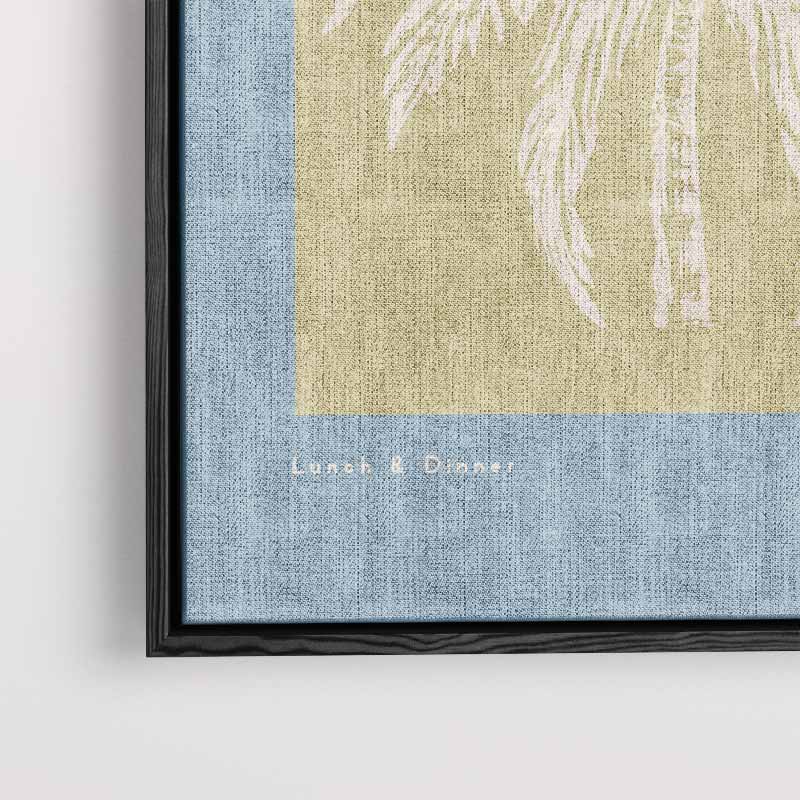 Tropische Palmboom Kunstprint – plexiglas kunstwerk als wanddecoratie