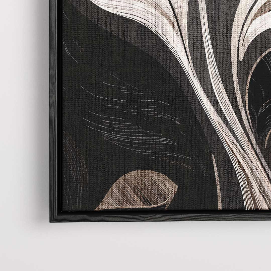 Elegant Botanisch Kunstwerk – dibond kunstwerk als wanddecoratie