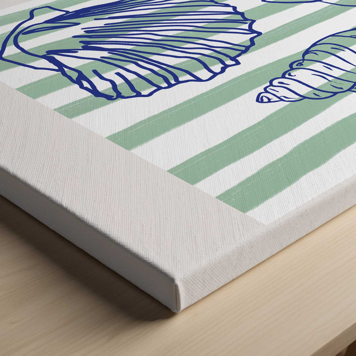 Schelpenschat – canvas kunstwerk als wanddecoratie