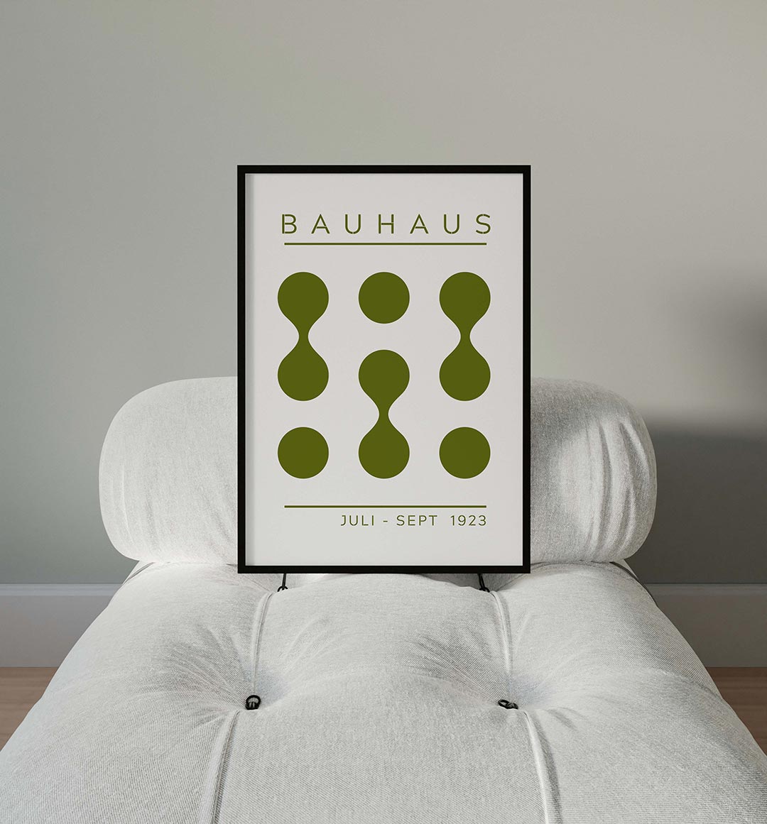 Vorm en ritme – moderne Bauhaus wandkunst als poster