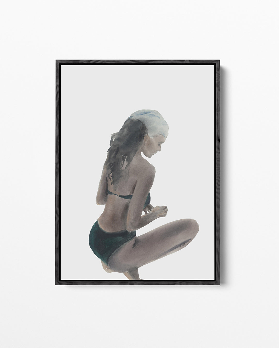 Zittende vrouw – staand wanddecoratie kunstwerk