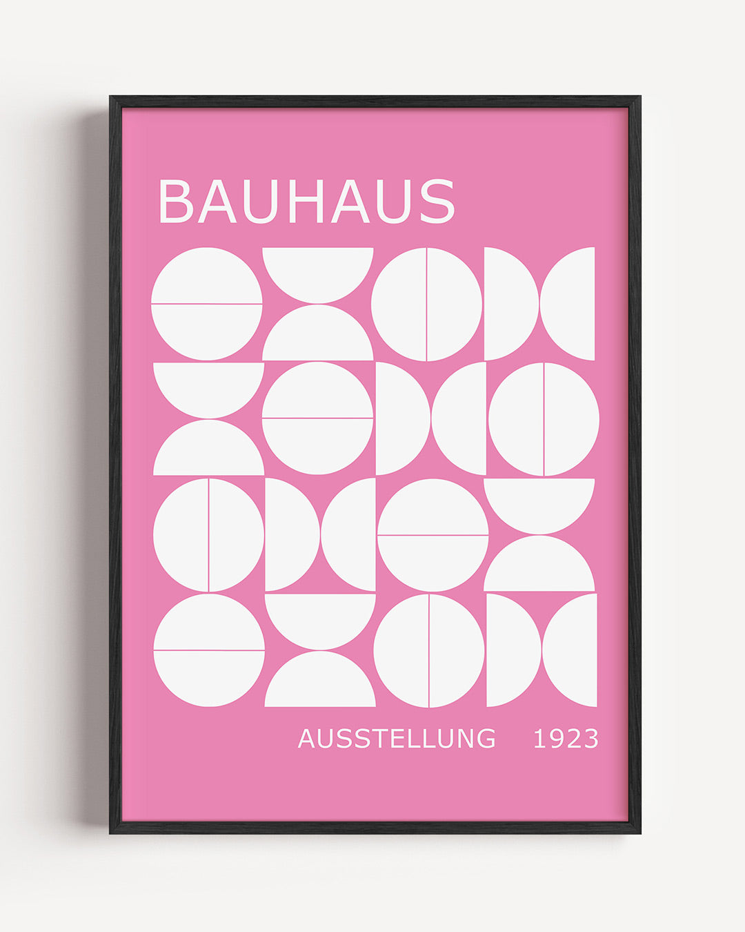 Vormen en vlakken – staande Bauhaus poster als wanddecoratie