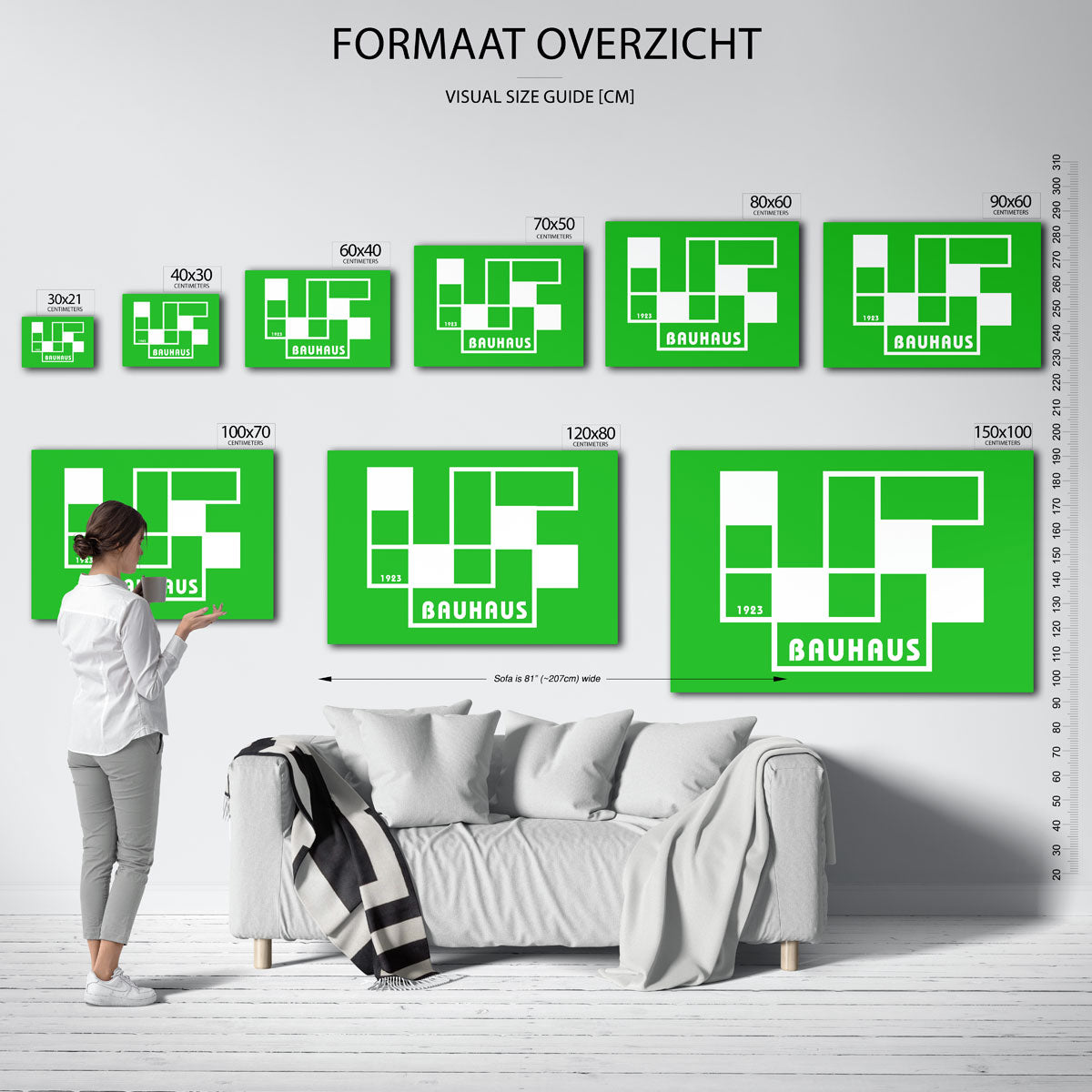 Vorm en balans – Bauhaus poster als geometrische wanddecoratie