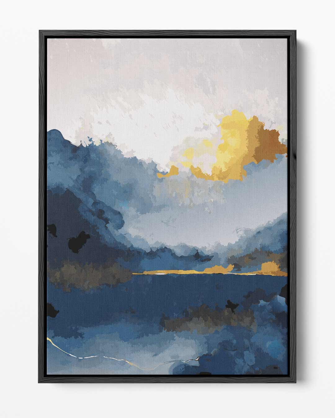Avondgloren in Abstract – portret kunstwerk als wanddecoratie