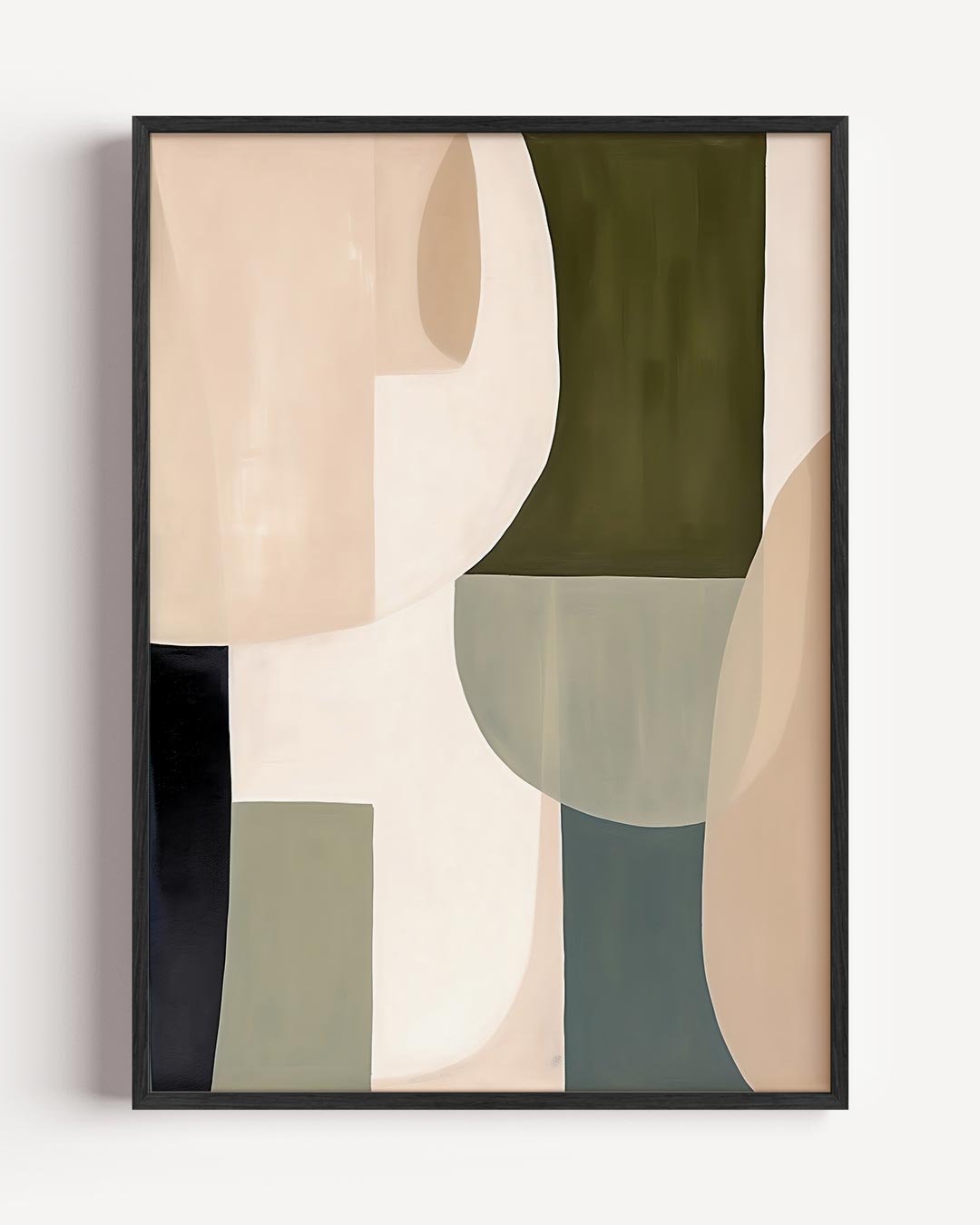Moderne Abstracte Kunstposter – abstracte portret poster als wanddecoratie