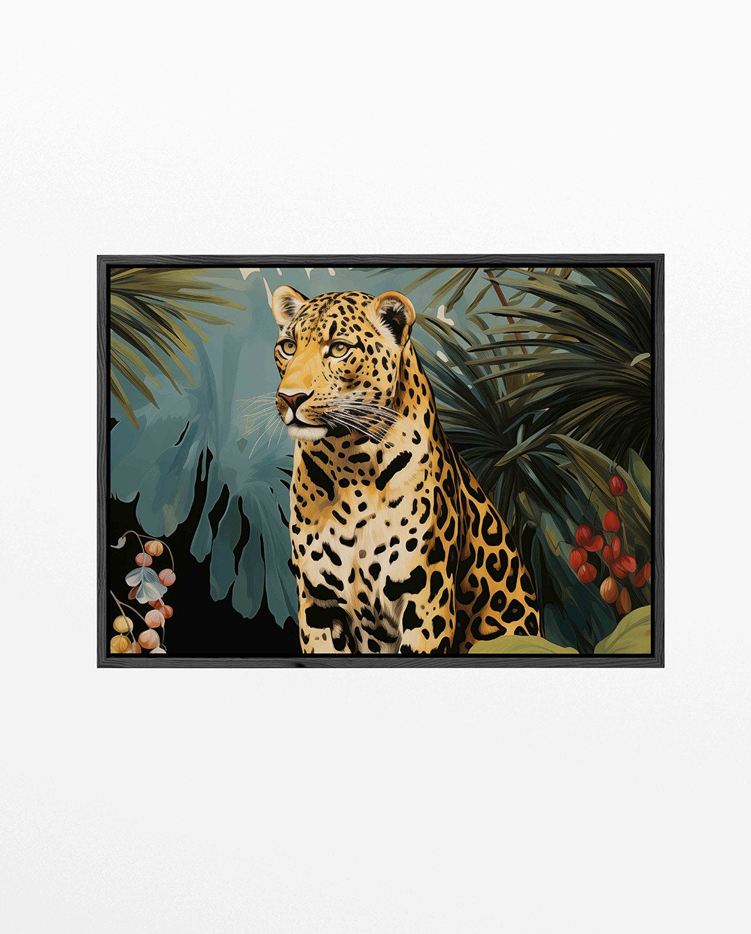 Exotische dierenwereld – liggend jungle kunstwerk