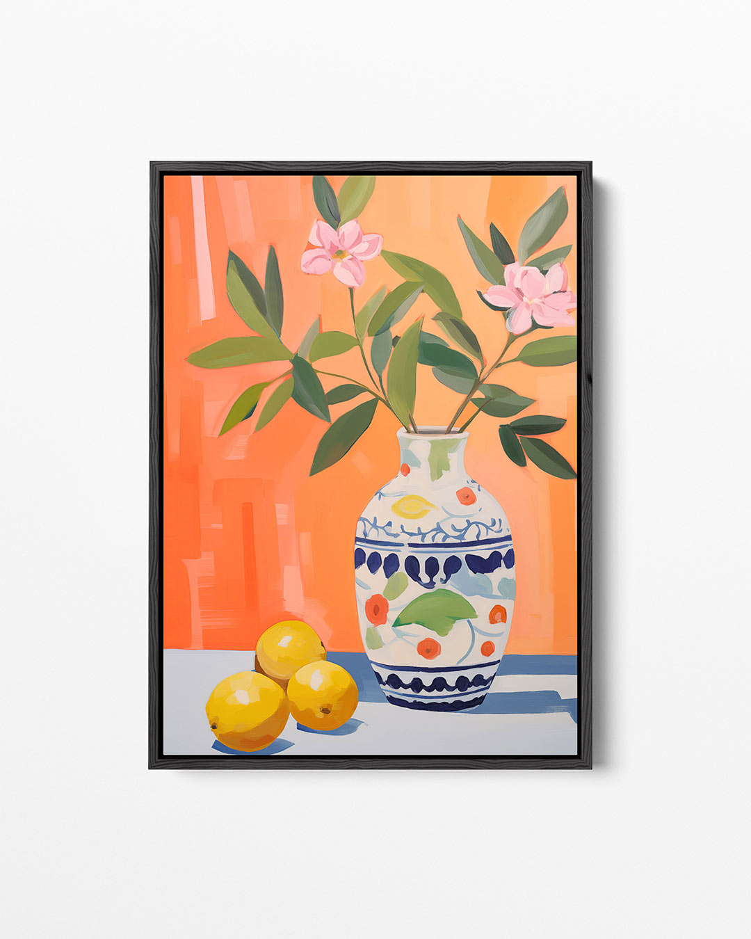 Vaas met bloemen – staand wanddecoratie kunstwerk