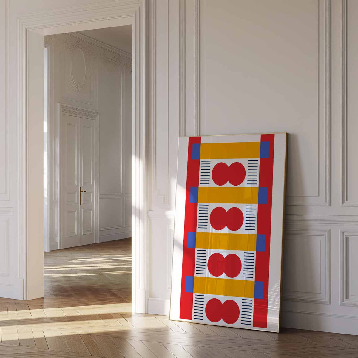 Abstracte – dierenposter als moderne staande wanddecoratie