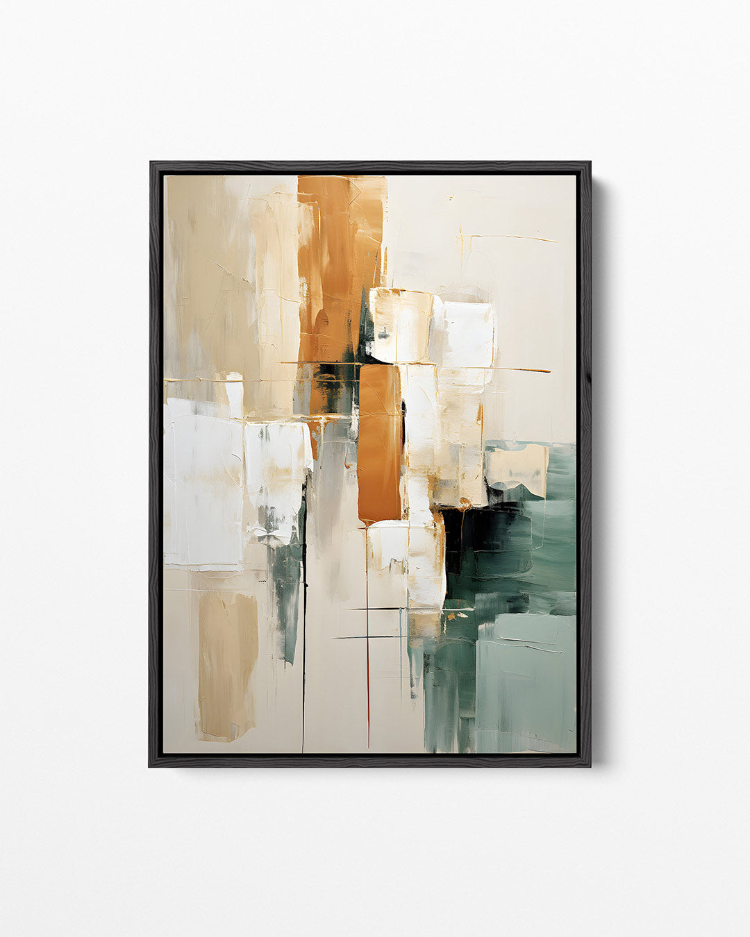 Geometrische kleurencompositie – staand wanddecoratie kunstwerk