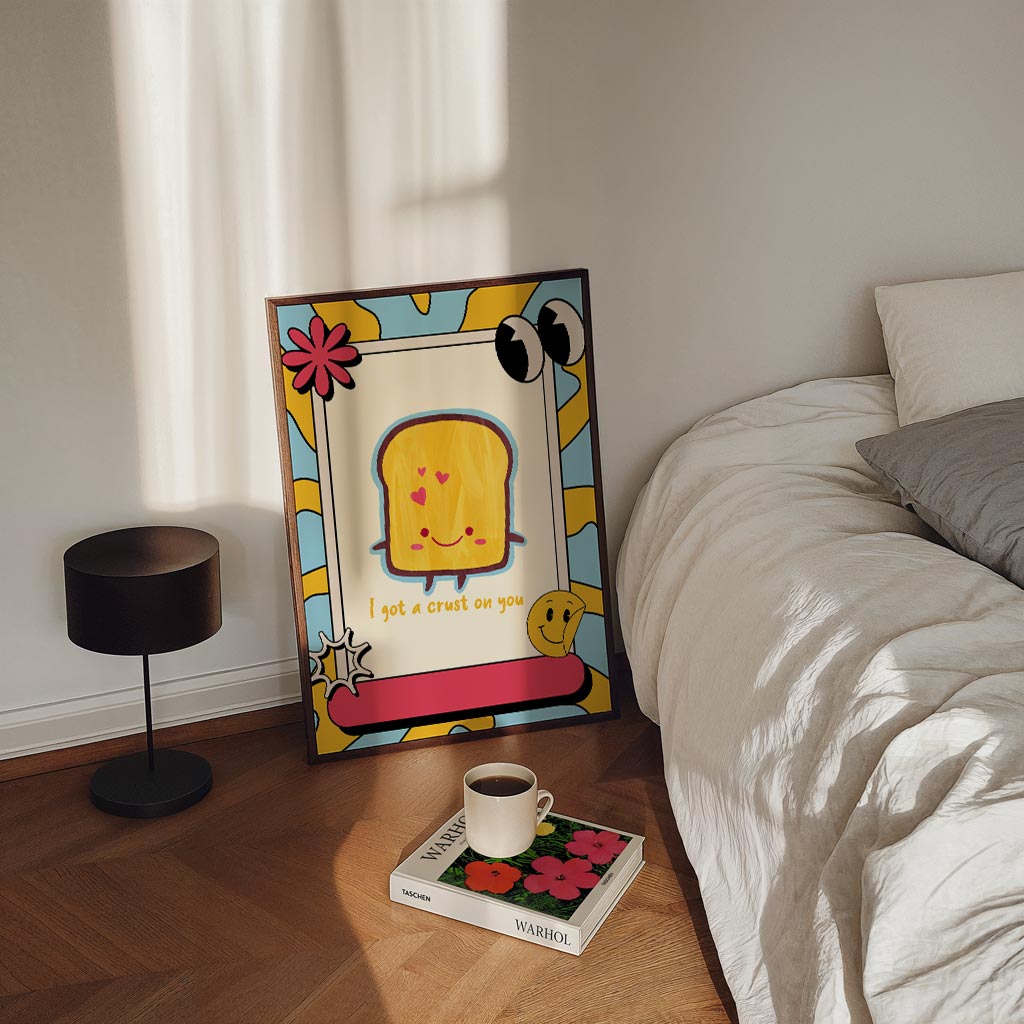 Schattige Toast – staande zomer wanddecoratie van WallArtistic