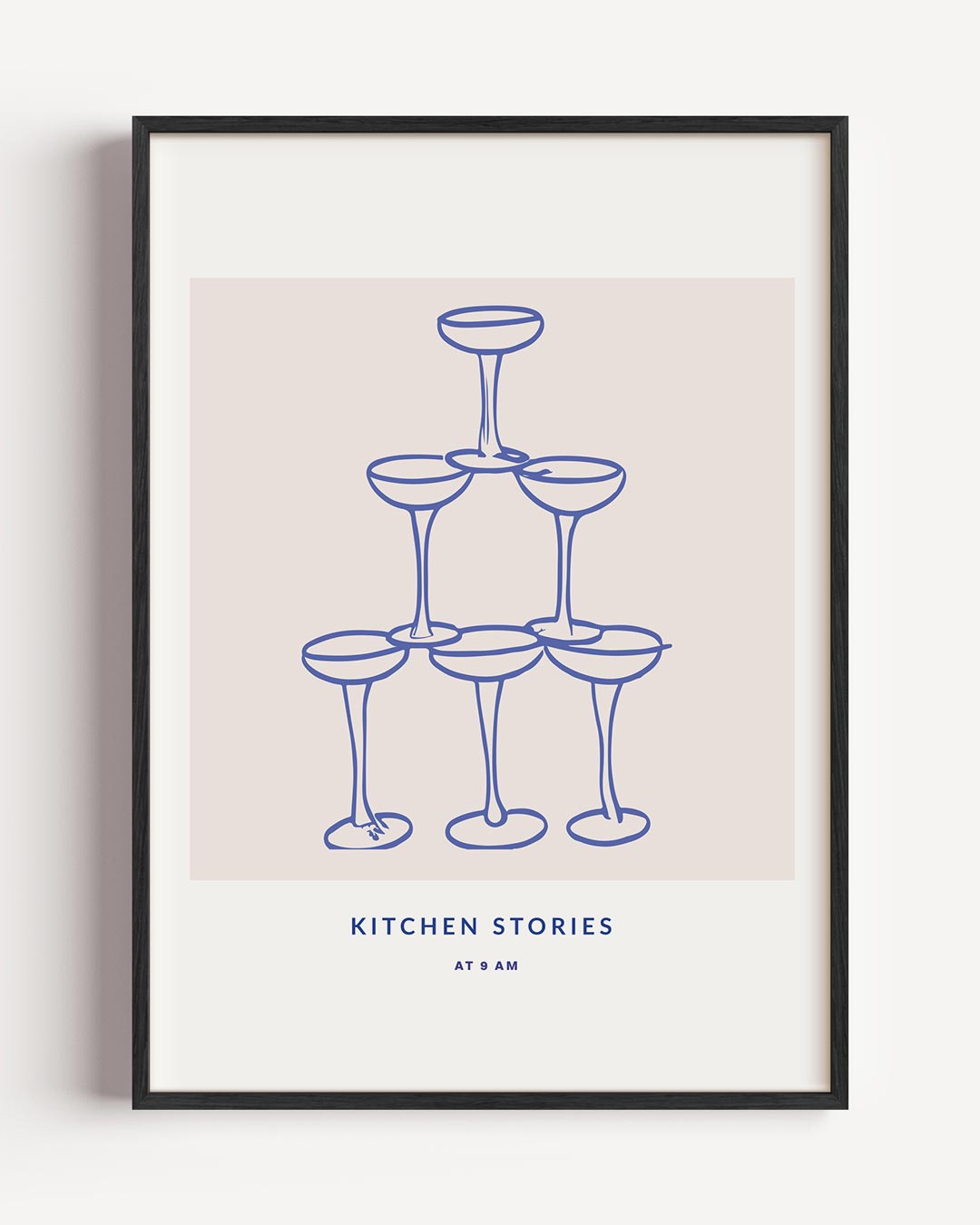 Elegant Glazen Piramide – keuken portret poster als wanddecoratie