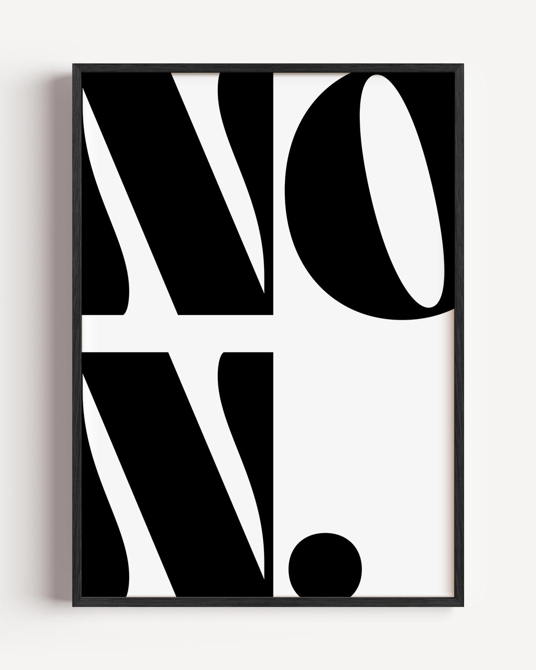 Stijlvolle Minimalistische Typografie – typografie portret poster als wanddecoratie