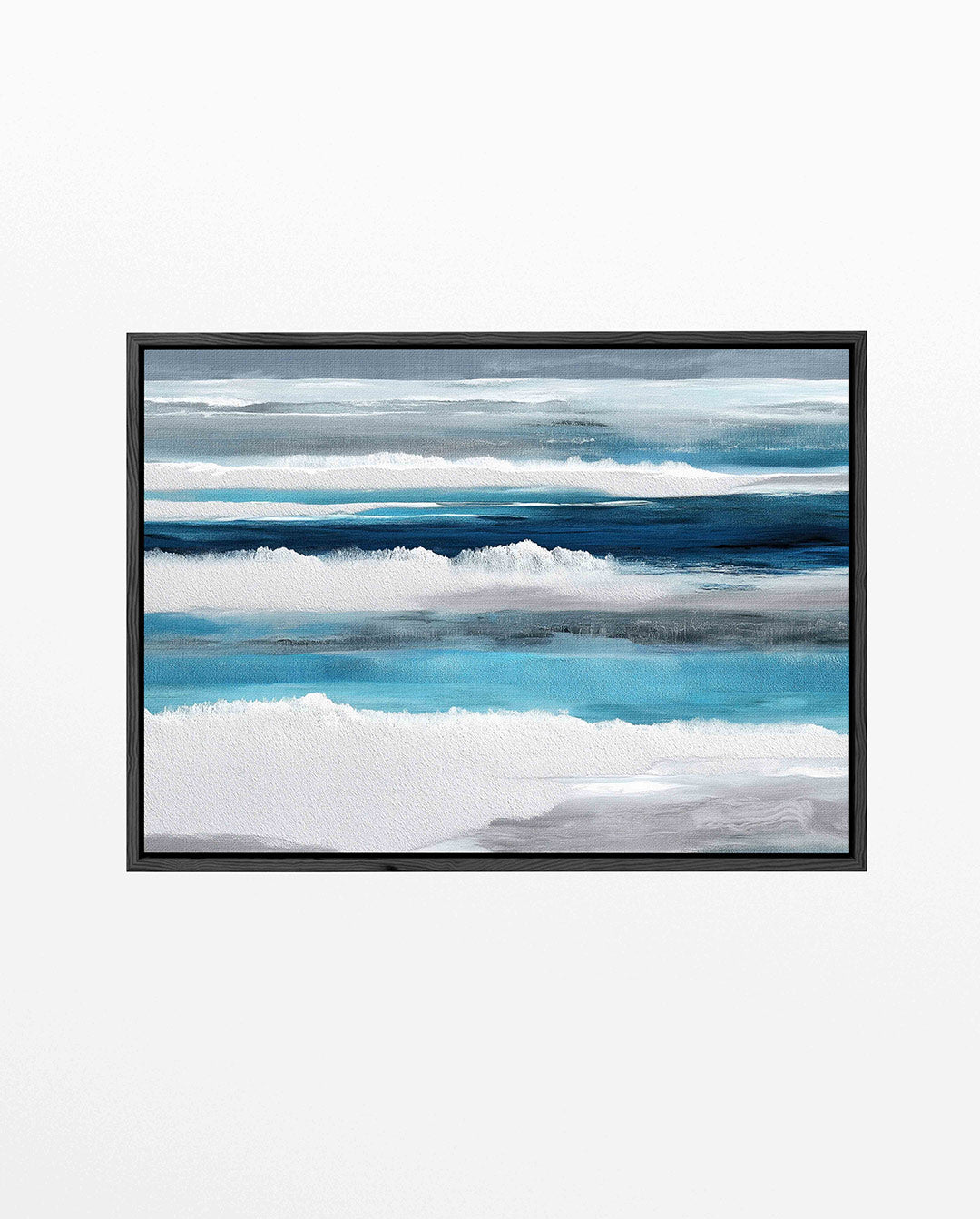 Horizontale kleurenlagen – liggend abstract kunstwerk