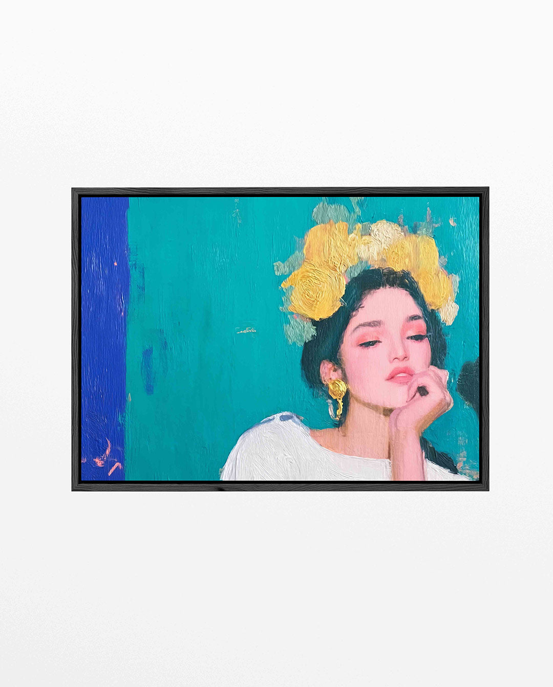 Dromerige portret – Portret kunstwerk – liggend portret kunstwerk