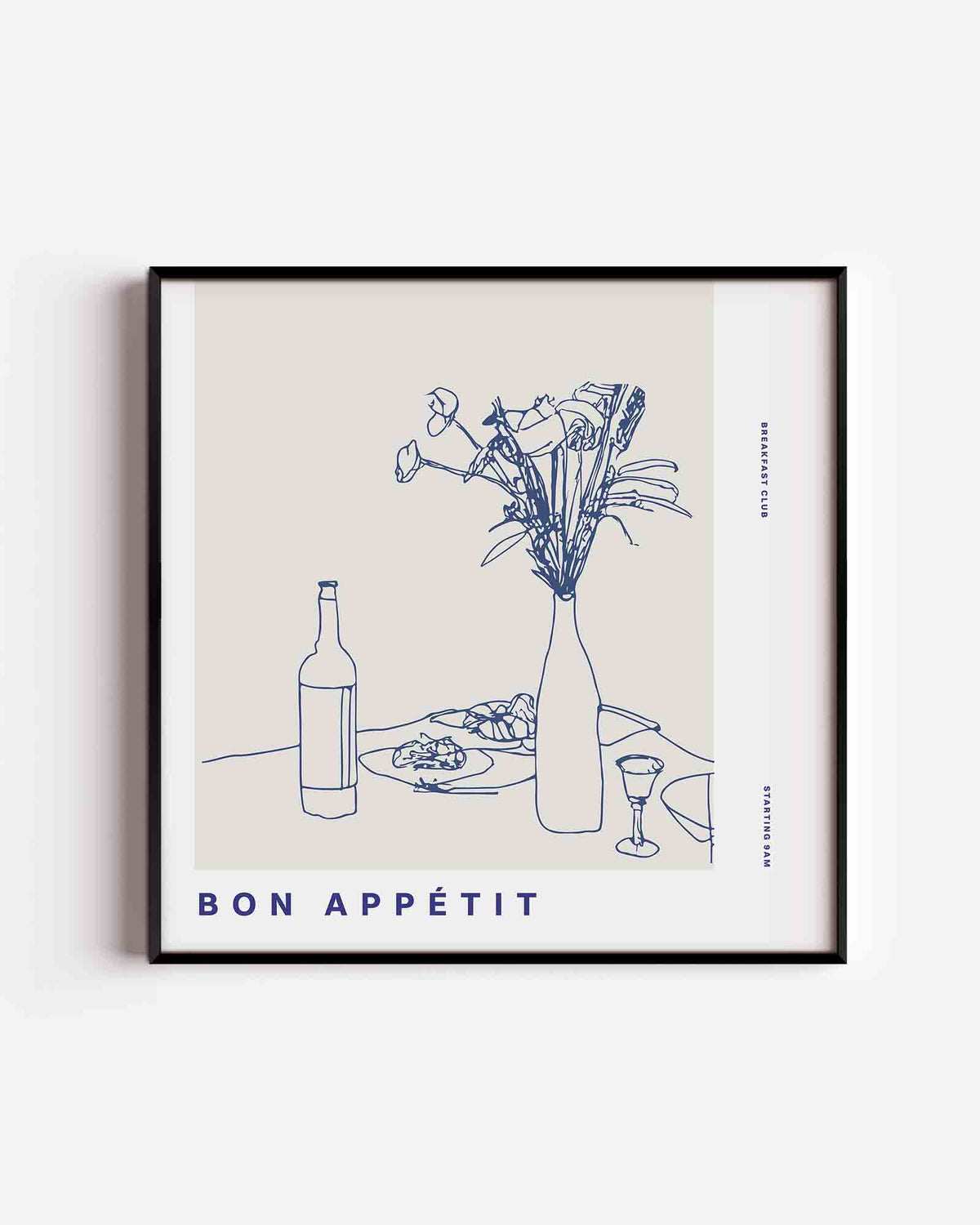 Bon appétit – keuken vierkante poster als wanddecoratie