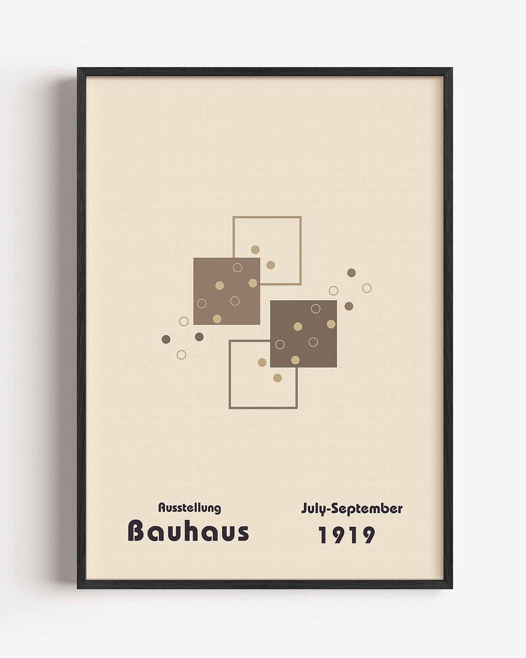 Vormen en vlakkenspel – staande Bauhaus poster als wanddecoratie