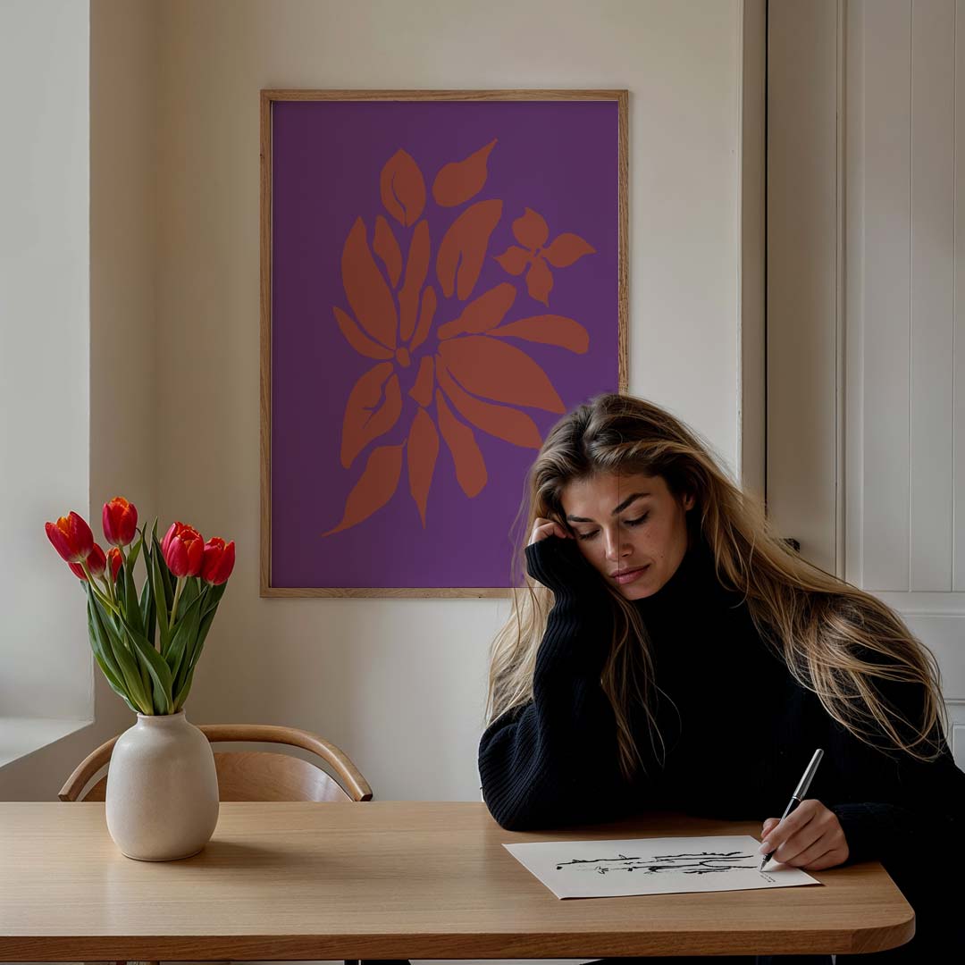 Kleurrijke Bloemenpracht – bloemen poster in staand formaat