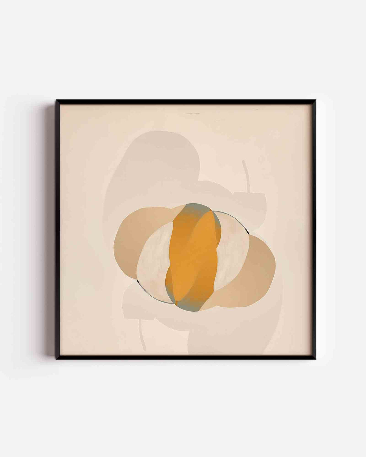 Abstracte vormen – vierkante poster met kleur en vormen als wanddecoratie