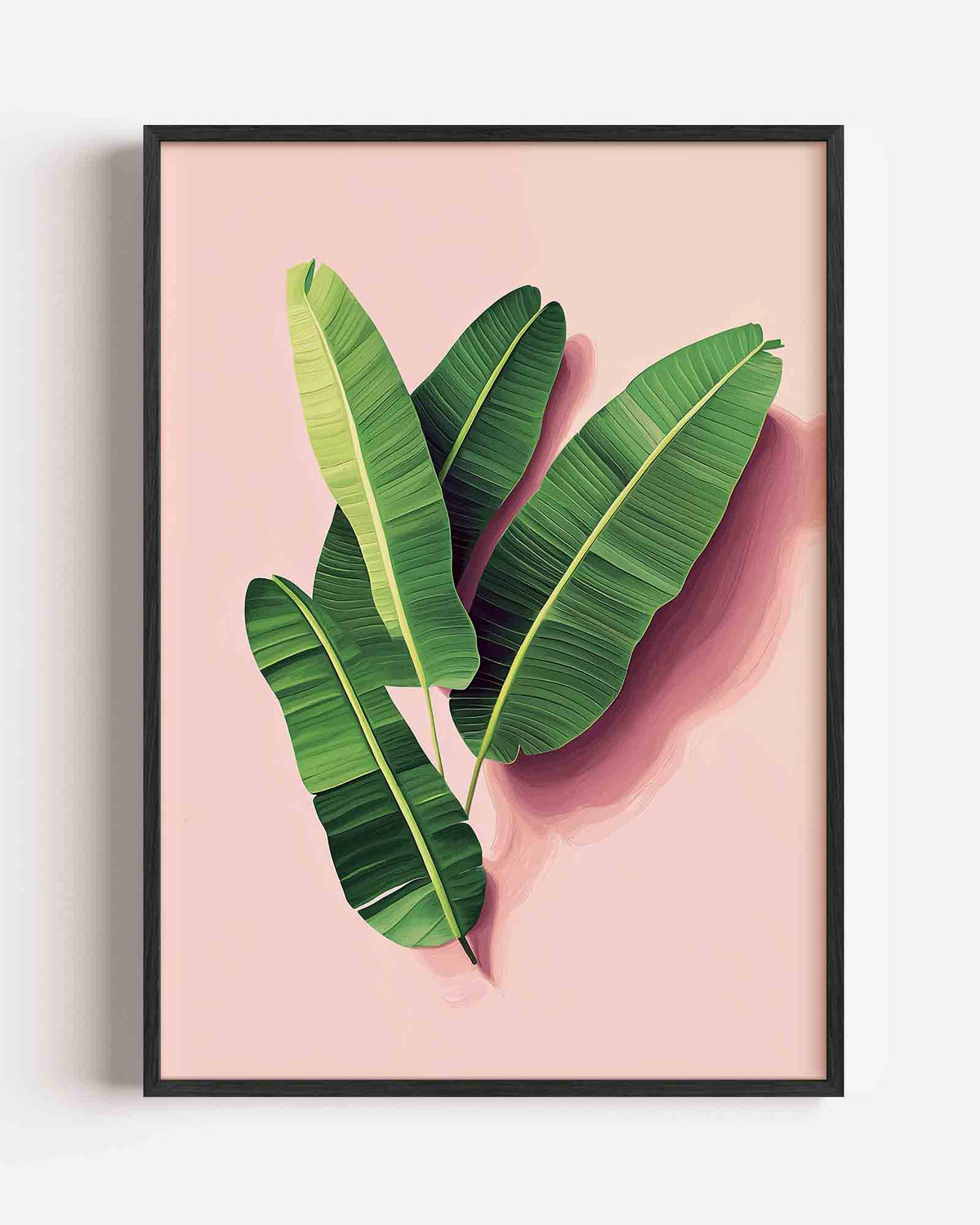 Banana bladeren – jungle portret poster als wanddecoratie
