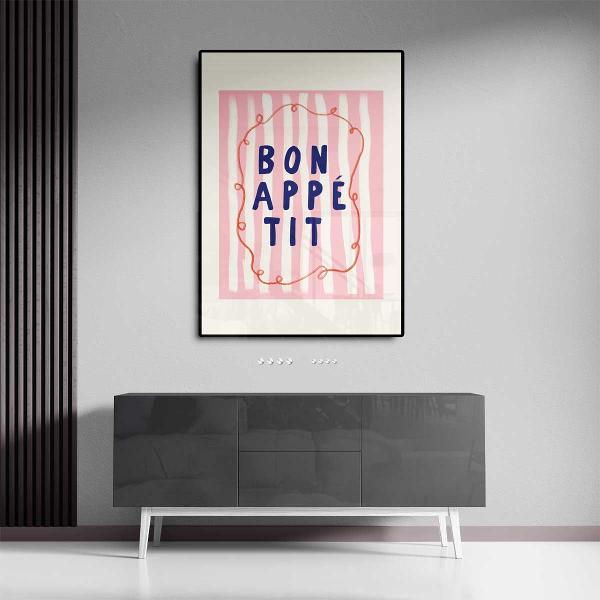 Bon Appétit – staande wandkunst voor woonkamer of interieur