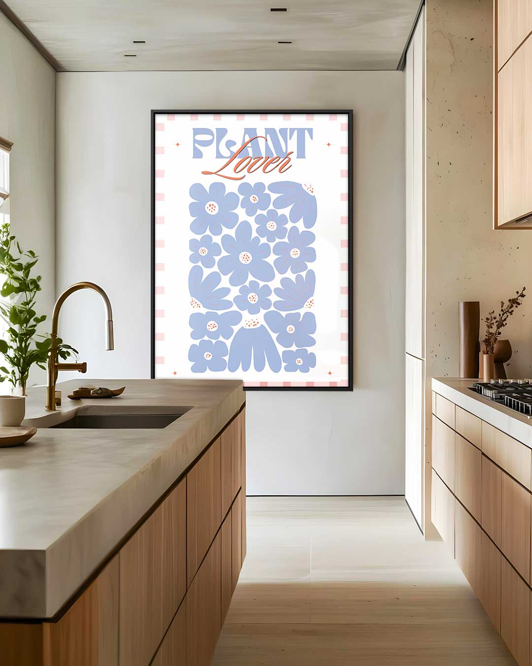 Bloemenliefhebber Poster – plexiglas wanddecoratie in portret formaat