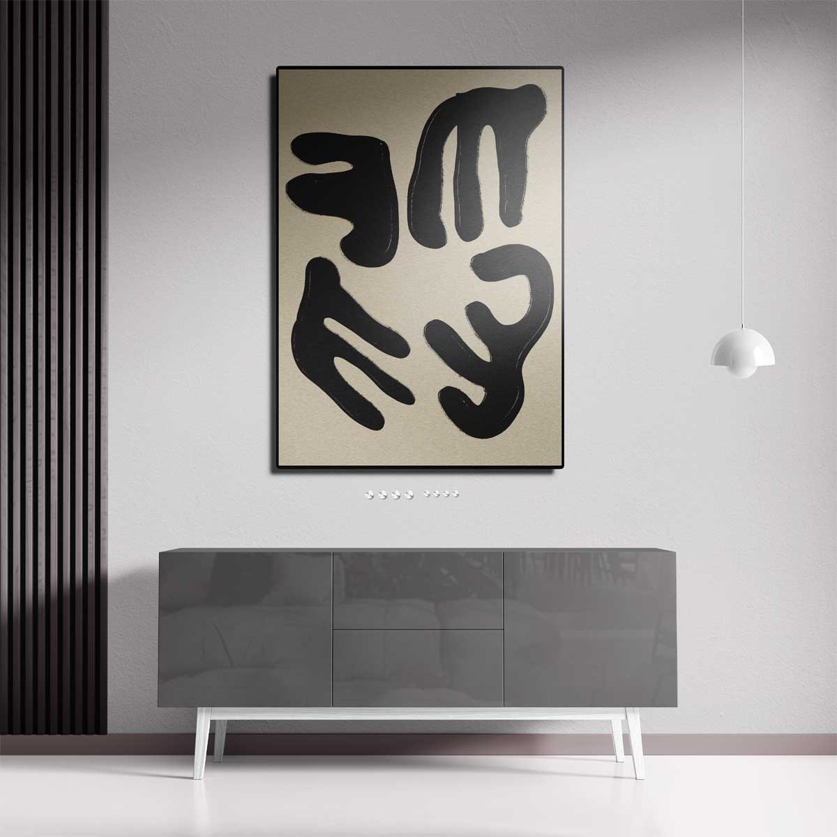Vormen van Verbinding – dibond kunstwerk als wanddecoratie