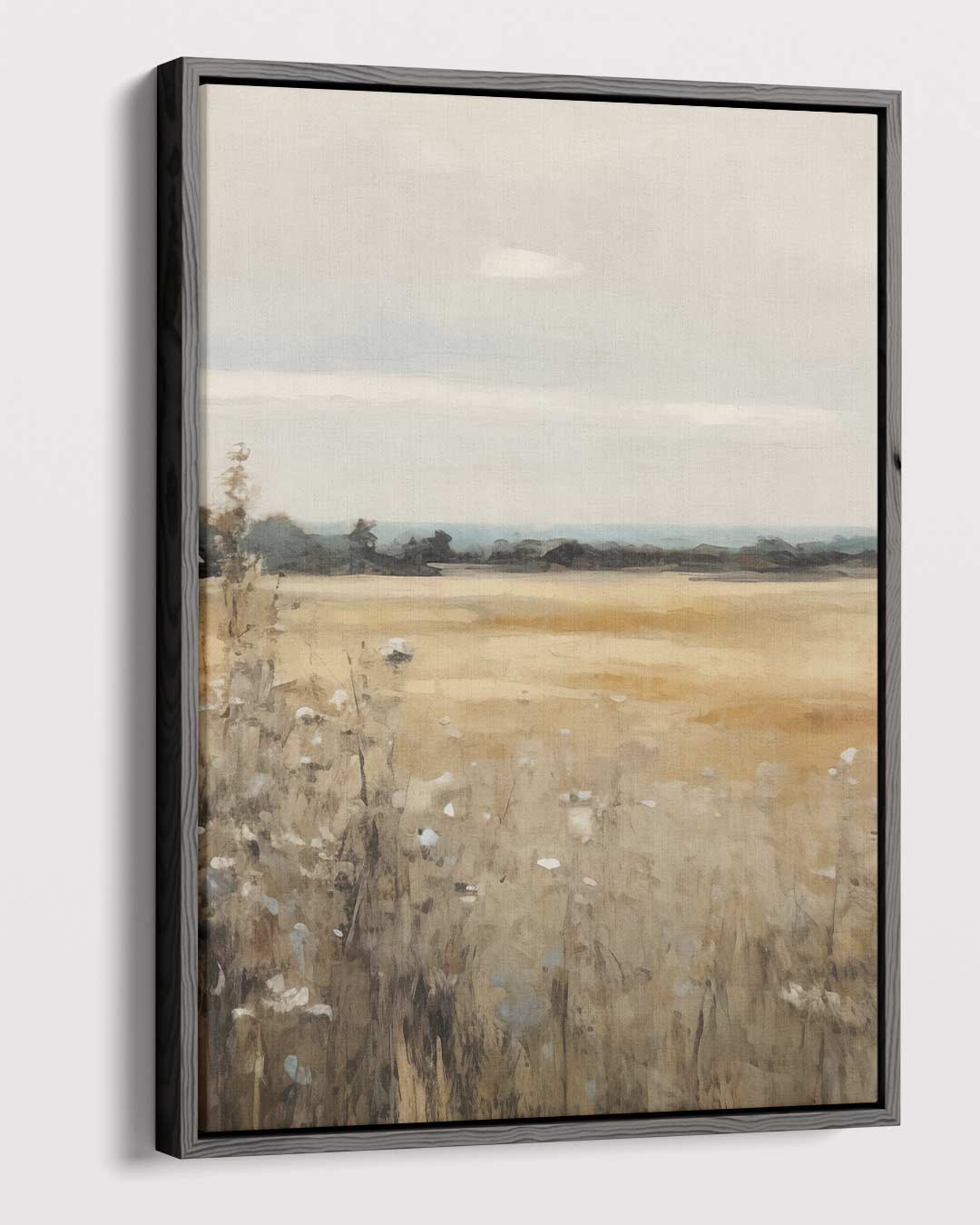 Zomerweide – canvas wanddecoratie in portret formaat