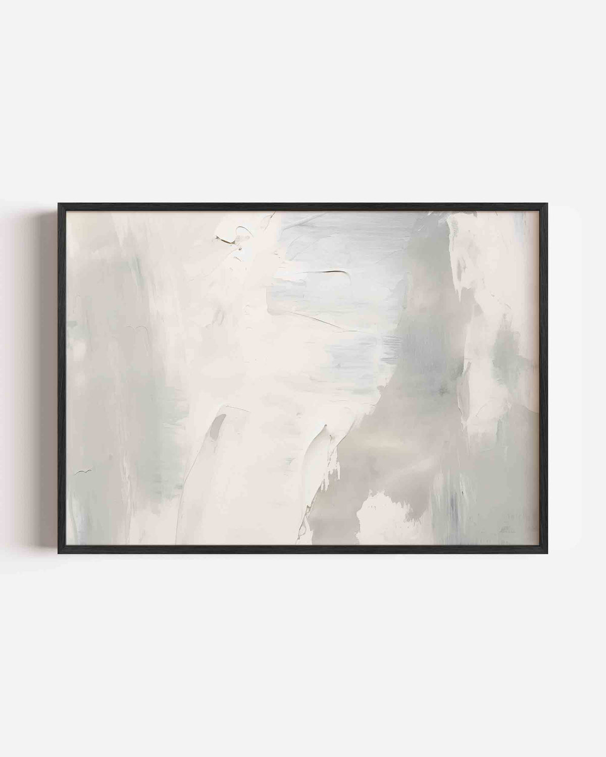 Abstracte grijze en witte – kleurrijke abstracte landscape poster als wanddecoratie