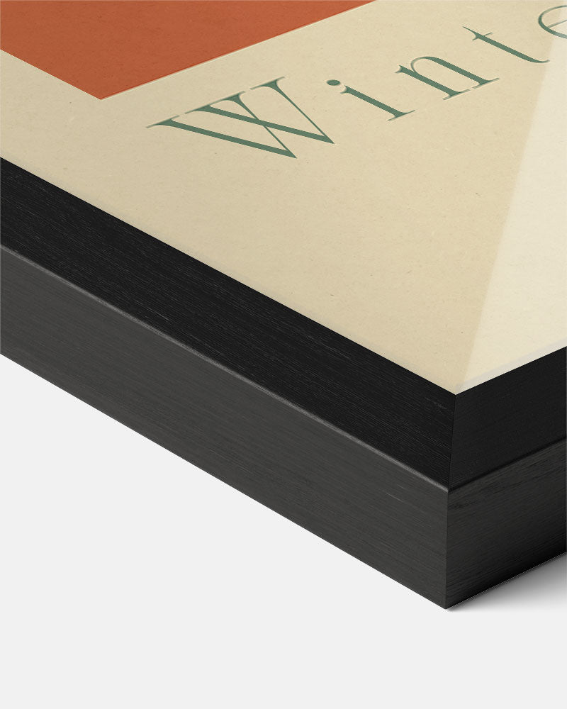Winter Market Art Print – kerst poster als sfeervolle staande wanddecoratie