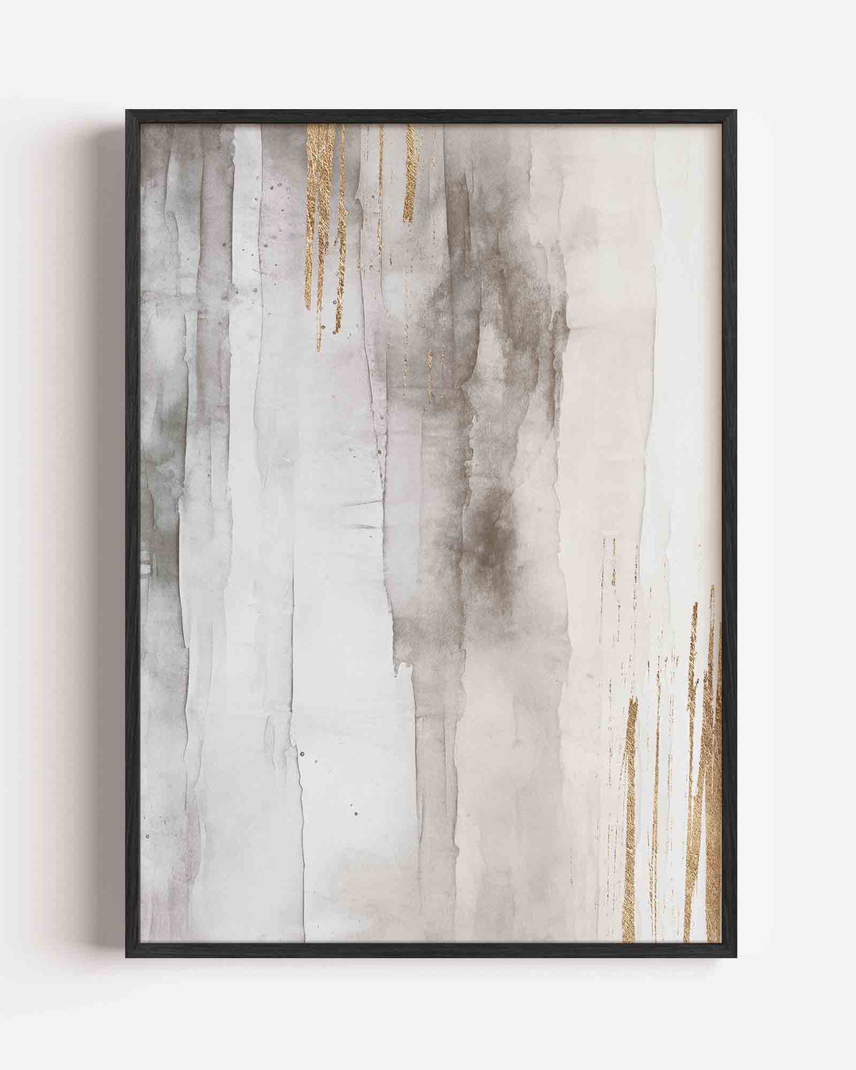 Abstracte gouden strepen – zacht abstracte portret poster als wanddecoratie