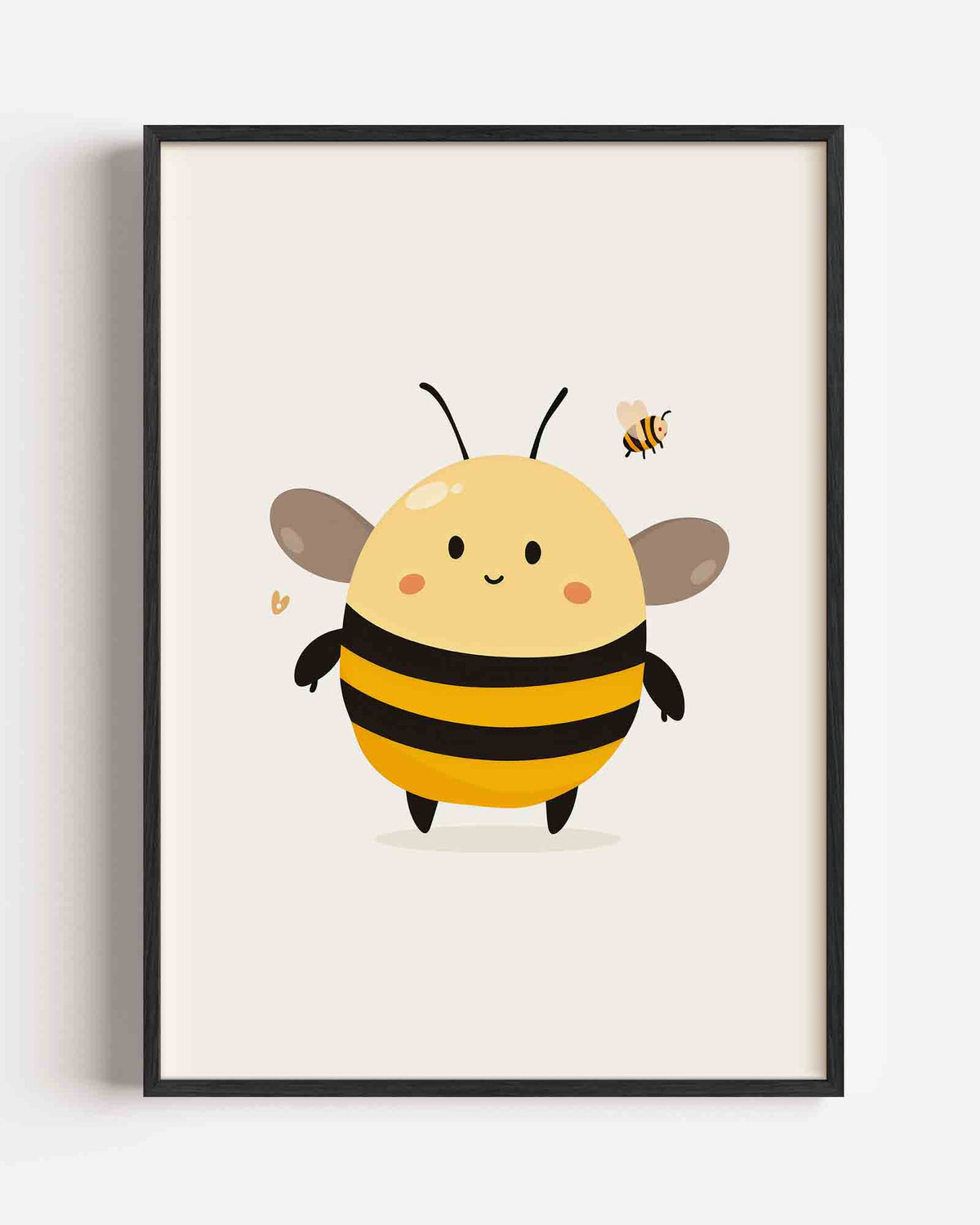 Schattige bijen – kids portret poster als wanddecoratie