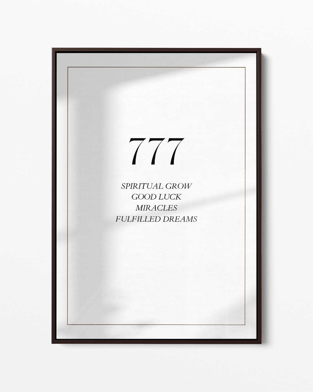 Inspirerende 777 Poster – portret kunstwerk als wanddecoratie