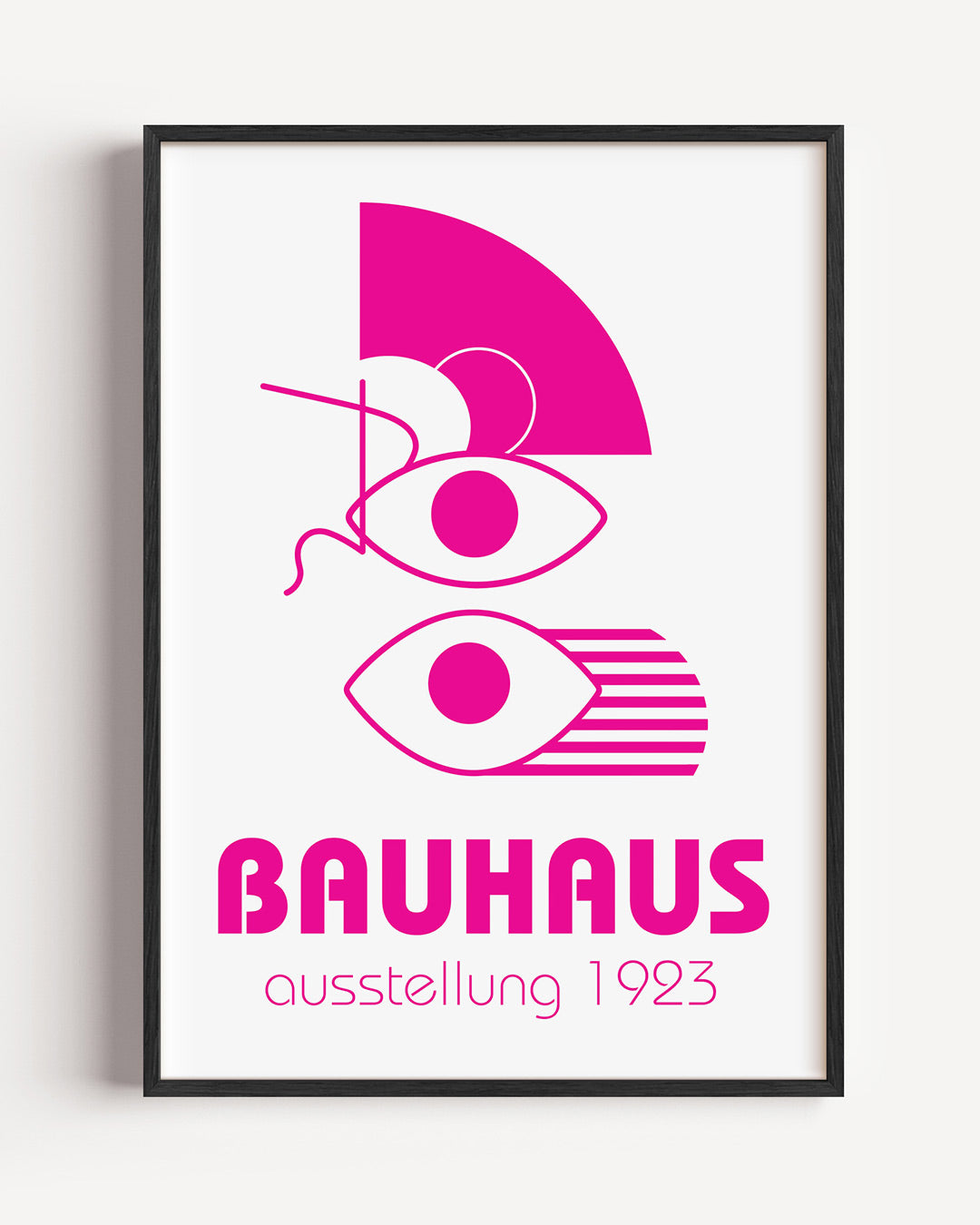 Vormen en lijnen – staande Bauhaus poster als wanddecoratie
