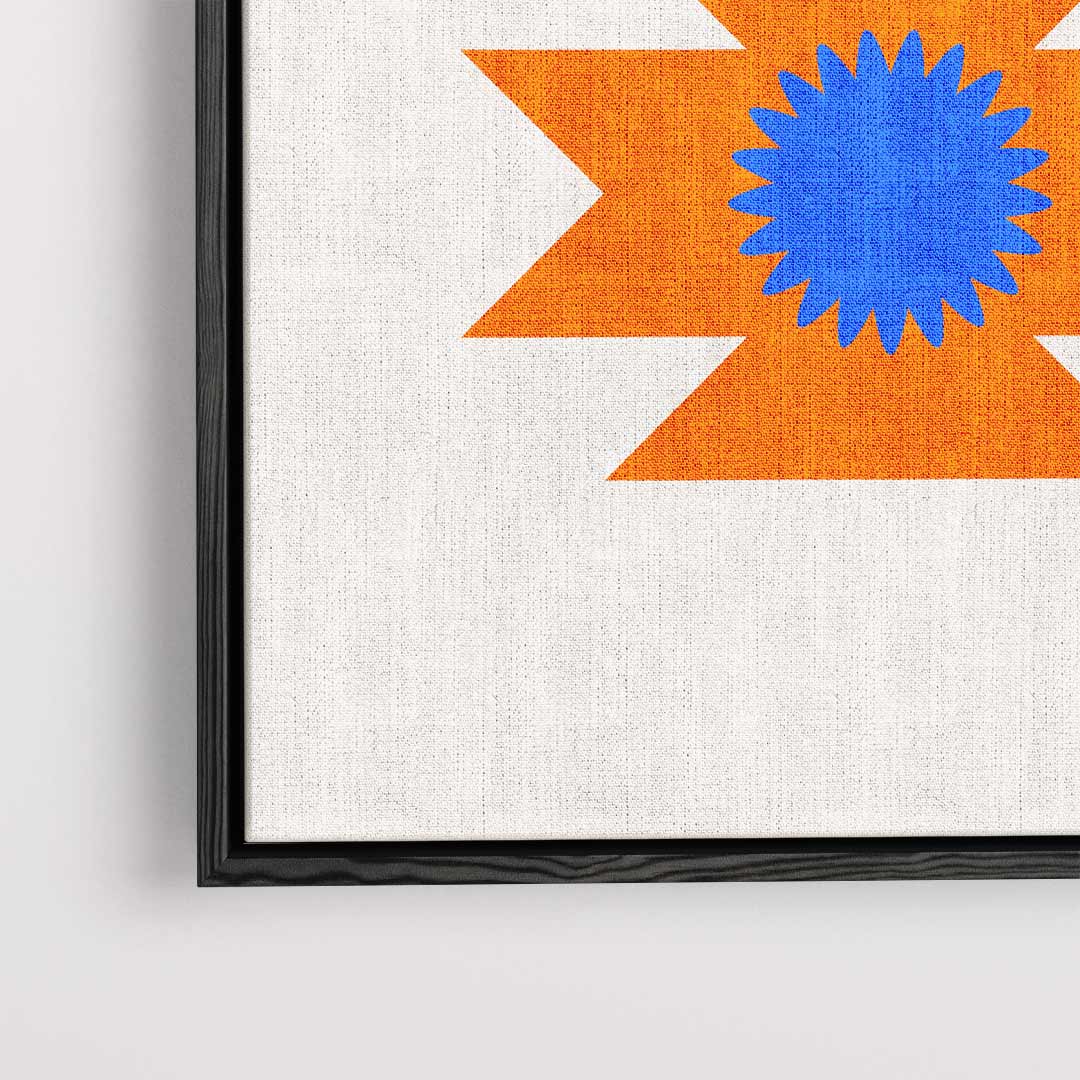 Vrolijke Zomerbloemen Print – dibond kunstwerk als wanddecoratie