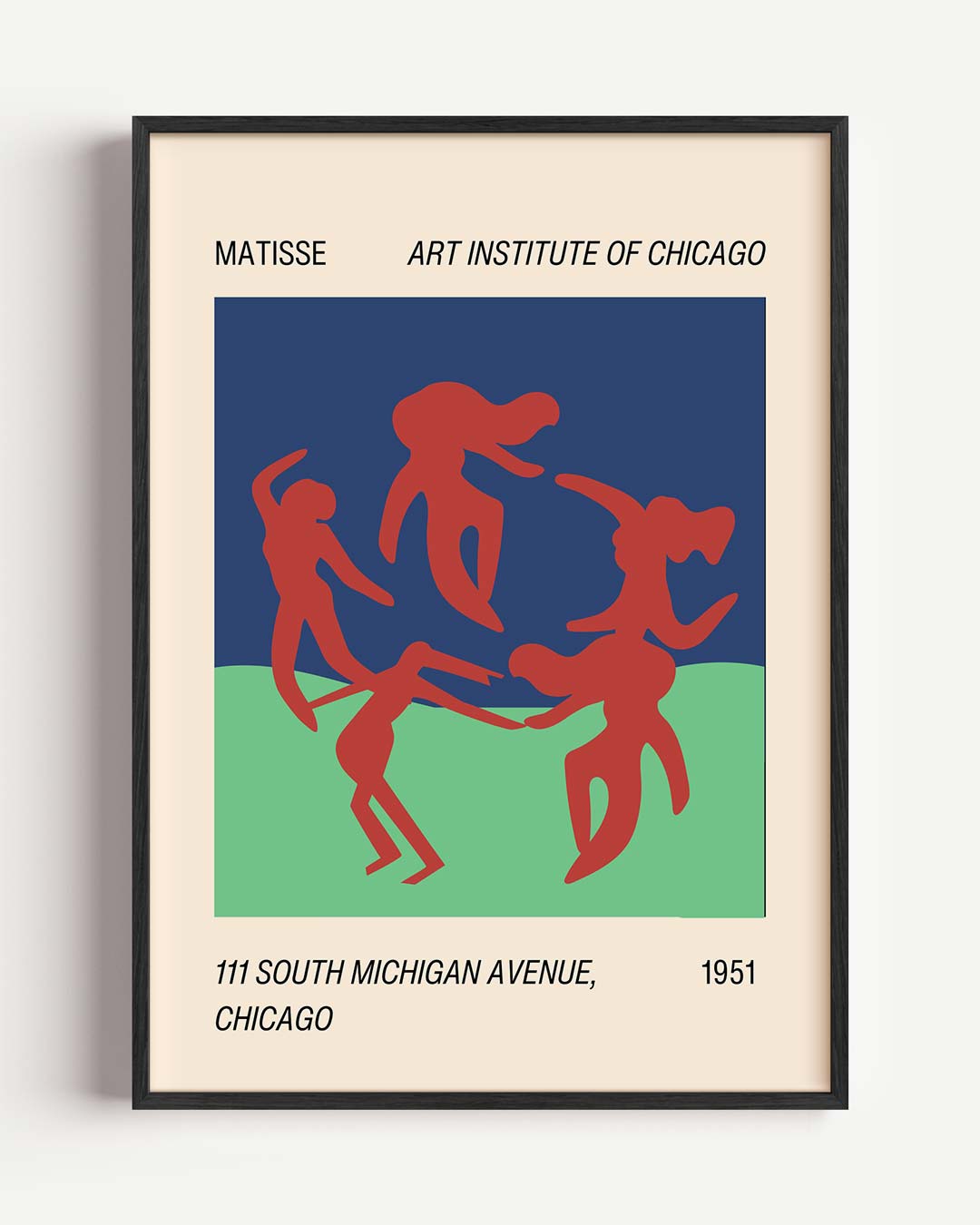 Dansende Figuren – abstracte portret poster als wanddecoratie