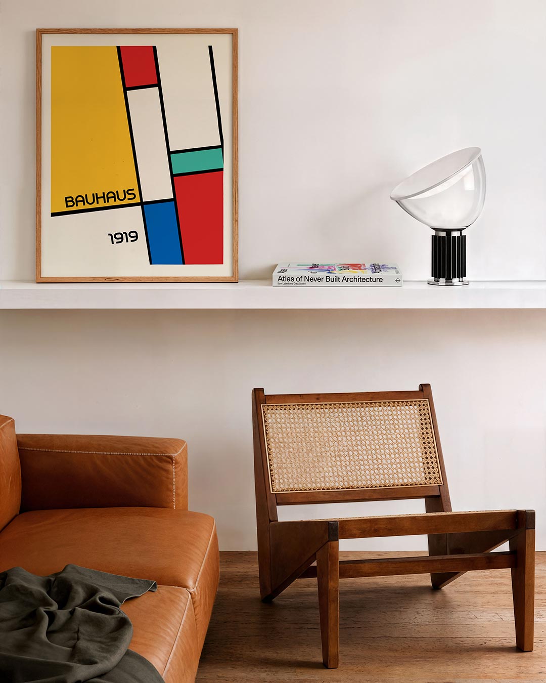 Vorm en kleur – staande Bauhaus poster voor aan de muur