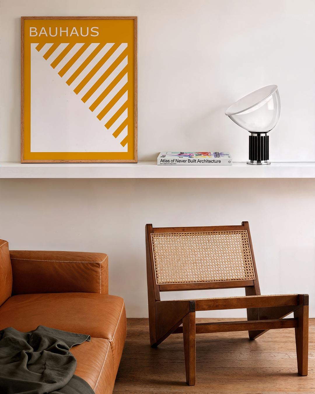 Diagonal lijnen – staande Bauhaus poster voor aan de muur