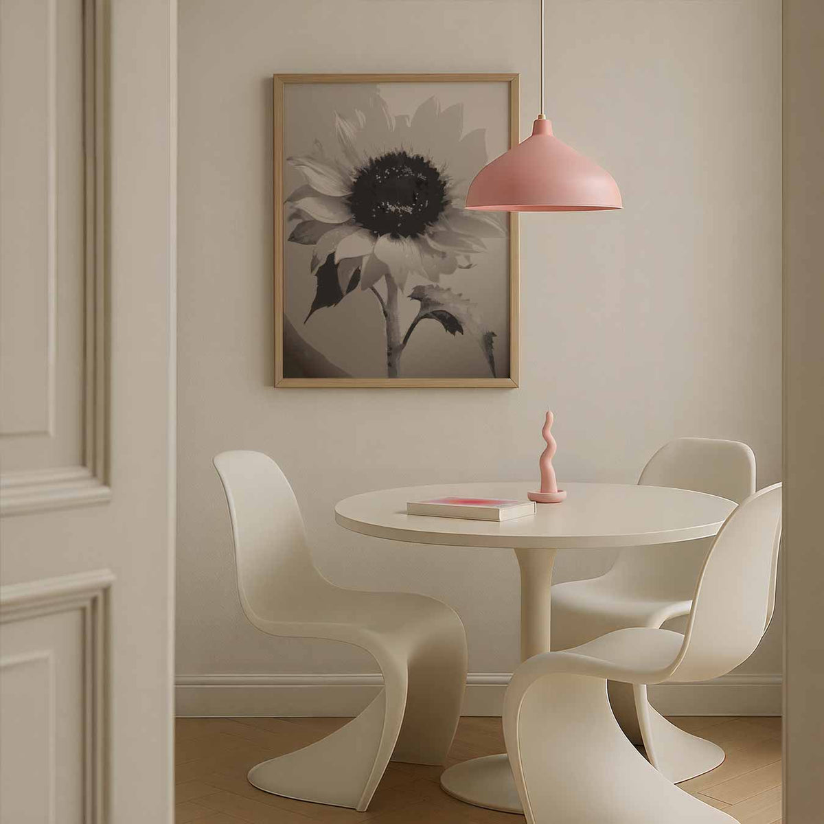 Zonnebloem Elegantie – bloemen poster in staand formaat