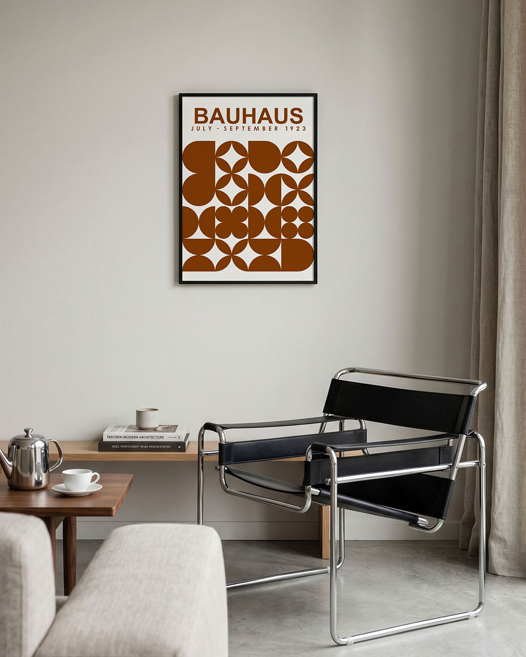 Vormen en vlakken – geometrische Bauhaus poster in staand formaat