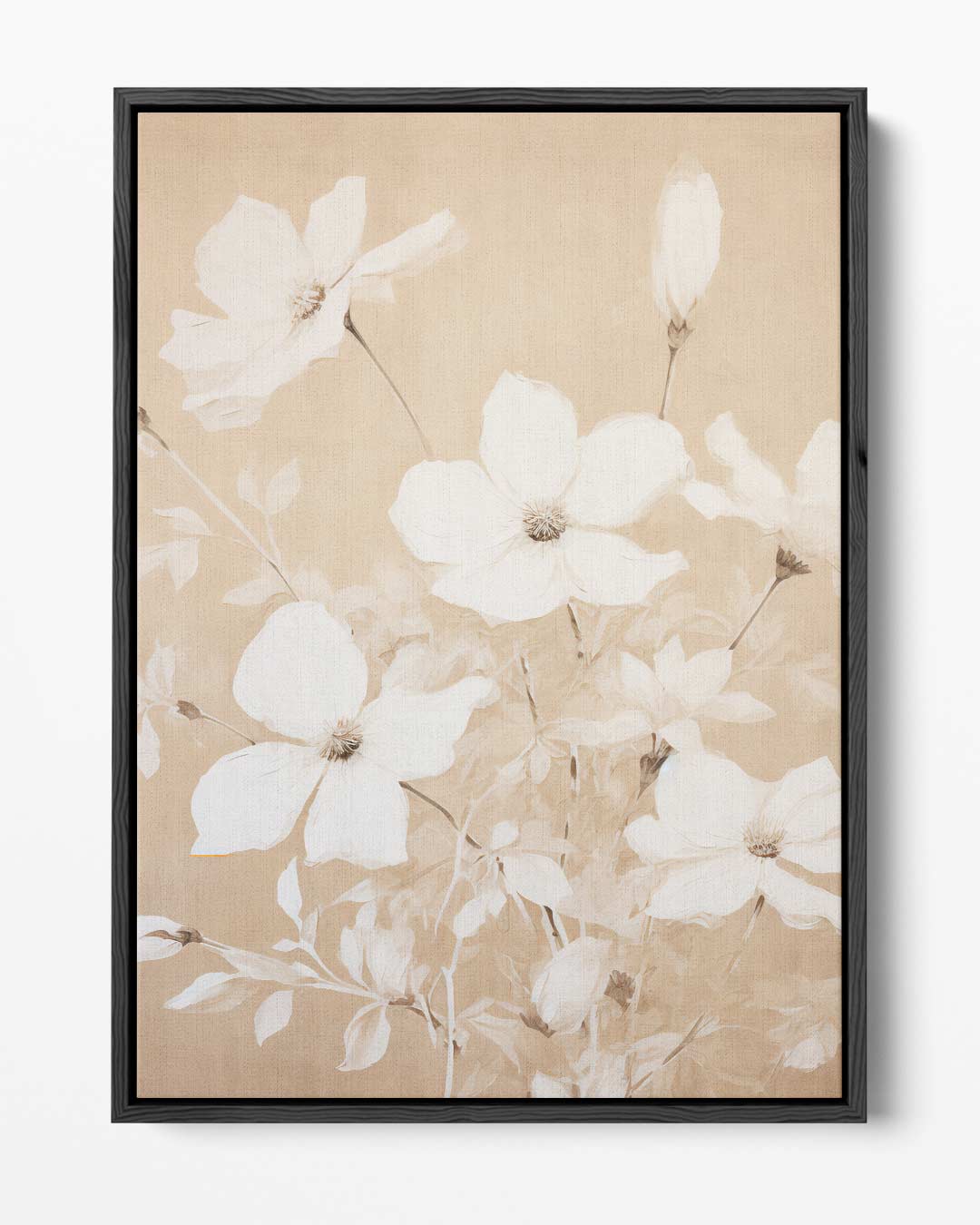 Bloemen in Subtiele Kleuren – portret kunstwerk als wanddecoratie