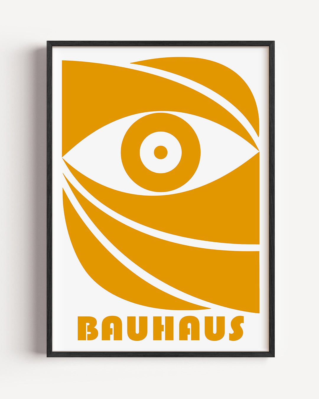 Oog en lijnen – staande Bauhaus poster als wanddecoratie